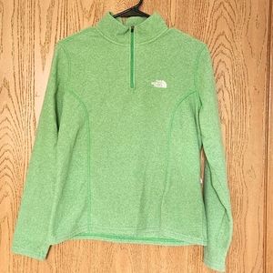 North Face Pull Over Fleece - Green - Medium (M)